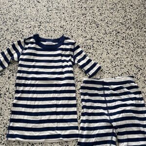 Hanna Andresson Striped Navy and White Kids Pajamas -size 10